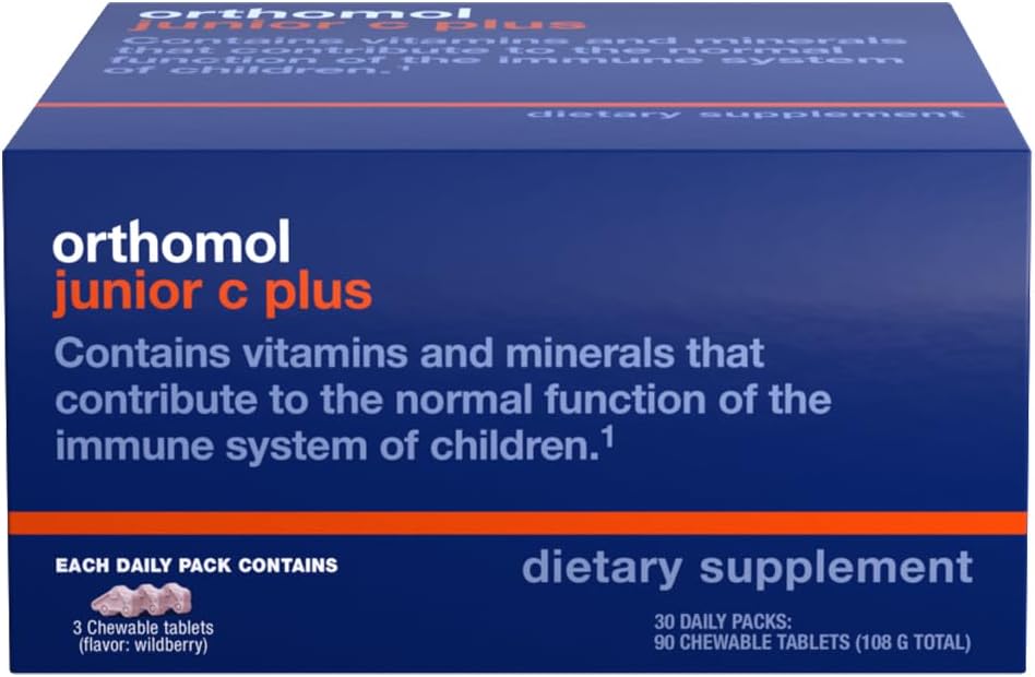 Immun Junior C Plus – Multivitamínico Infantil Sabor Frutas Silvestres – 30 Dias de Fornecimento - Orthomol