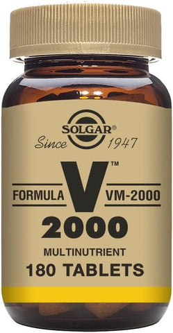 SOLGAR - Solgar Formula VM-2000 (Sistema Multinutriente) – 180 Comprimidos | Qualidade Premium – Rico em Zinco | Suporte ao Sistema Imunológico Saudável | Vegano, Sem Lactose, Kosher – 90 Porções
