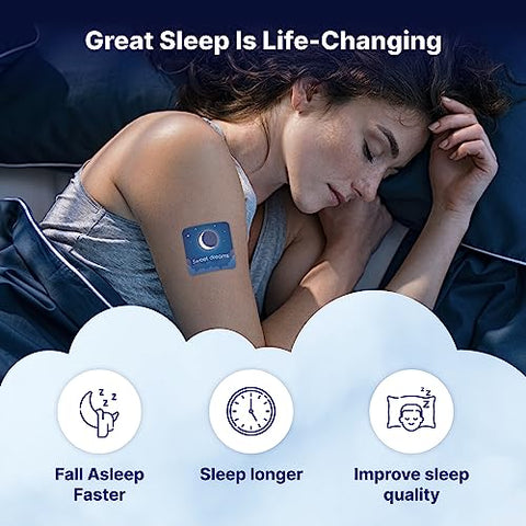 Wellamoon - Patches de Sono Original para Adultos Extra Forte | Adesivo de Sono com Melatonina Fácil de Aplicar : Original Sleep