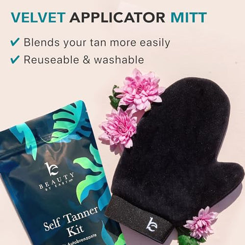 Beauty by Earth - Kit Autobronzeador Mousse Tanning – Feito nos EUA com Ingredientes Naturais  Própria