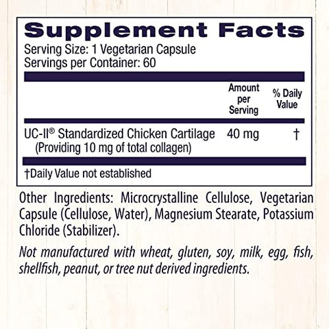 UC-II, 40 mg – Colágeno Premium para Saúde das Articulações e Mobilidade – 40 g - Healthy Origins
