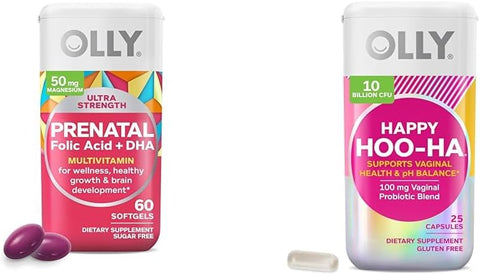 Ultra Strength Prenatal Multivitamin Softgels – Suporte ao Crescimento Saudável – 60 cápsulas - OLLY