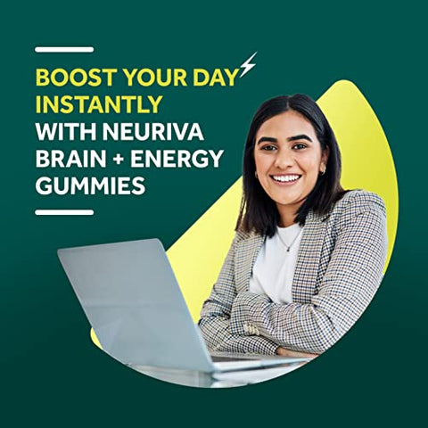 Gummies Energéticos para o Cérebro, Suplemento Nootrópico para Foco e Concentração com Neurofactor, Vitamina B12 - NEURIVA