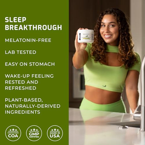 Sleep Breakthrough 2.0 – Suporte Natural em Pó 202.5g Sabor Blue Berry Dreams - BiOptimizers