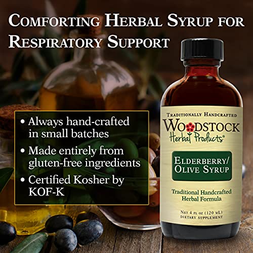 WOODSTOCK HERBAL PRODUCTS - Xarope de Sabugueiro e Azeitona, 120 ml