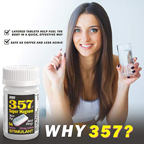 357 HR MAGNUM - Super Magnum Estimulante 200mg Cafeína – Embalagem 3 Unidades