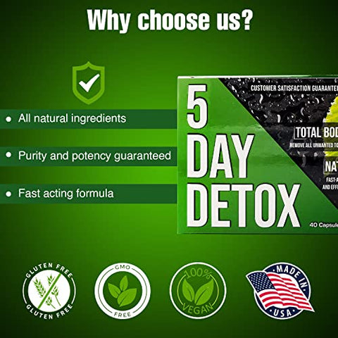 Wellgenix - Desintoxicação Completa do Corpo Strip 5 Dias | Elimine Toxinas | Limpeza Corporal