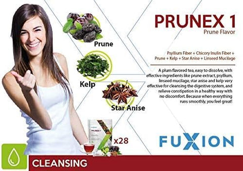 Kaxilu - Pacote de Produtos Usoway Healthcare, Itens Variados – Prunex 1 – Melhor para Limpeza do Cólon, Detox para Trânsito Intestinal Ótimo (28 Sticks, Prunex 1)