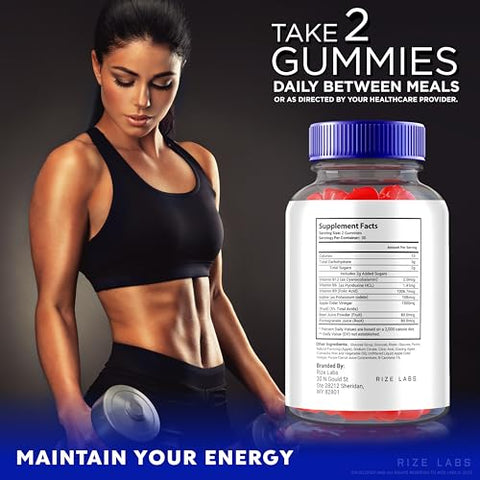 rize labs - (2 Pacotes) Gomas Metabolic Solutions Keto ACV, Gomas Metabolic Solutions Keto ACV para Perda de Peso Avançada, Suplemento Fórmula Avançada, Avaliações Metabolicsolutions (120 Gomas)