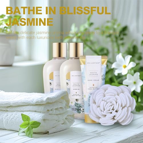 spa luxetique - Spa Luxetique – Kit de Presente de Spa para Mulheres, 15 peças de Luxo com Bombas de Banho, Creme para as Mãos e Bolsa, Presentes de Aniversário para Mulheres, Dia dos Namorados
