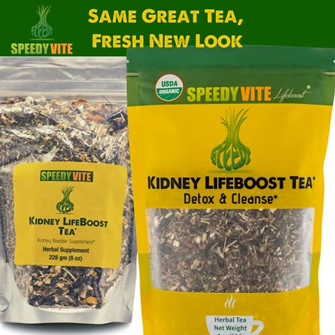 Chá Herbal LifeBoost para Rins e Bexiga, Orgânico Certificado USDA, Limpeza Natural - SpeedyVite