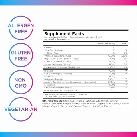 Electrolytes Powder with Energyze (Limão Limão) – Eletrólito sem Açúcar – 500g - Livingood Daily