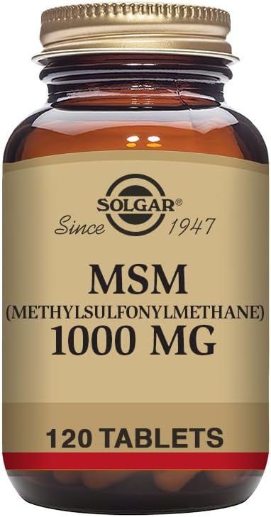 SOLGAR - Solgar MSM 1000 mg – 120 Comprimidos – Suporte para Articulações