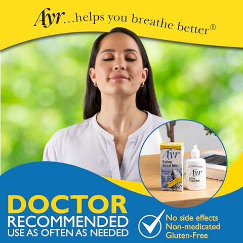 AYR - Ayr Spray Nasal Salino, 50 ml (Embalagem com 6 unidades) – Marca Ayr