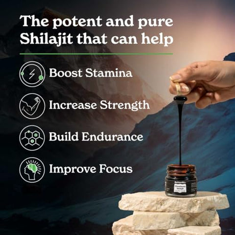 Better Alt - Shilajit Resina Pura do Himalaia – Alta Potência Grau Ouro para Homens – 100g