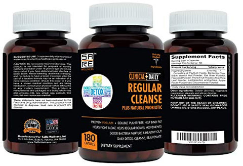 Clinical Daily - Limpeza Diária Regular Plus Probiótico Natural – Limpeza do Cólon