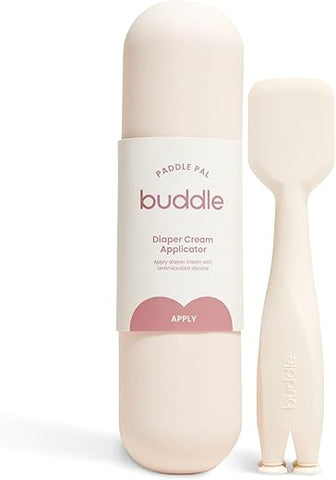 Buddle - BUDDLE Paddle Pal – Aplicador de Creme para Assaduras de Fraldas – Feito com Silicone Livre de BPA – Espátula para Creme de Assaduras para uma Aplicação Suave