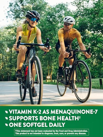 Nature's Truth - Nature’s Truth Complexo de Vitamina K2 MK7 | 100 mcg | 180 Softgels | Não-OGM | Marca Nature’s Truth