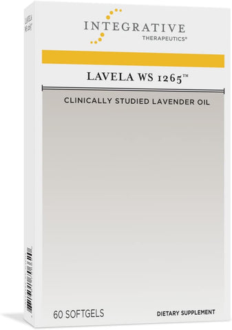 Lavela WS 1265 – Óleo Essencial de Lavanda Clinicamente Estudado – Acalma Nervosismo* – Reduz Estresse* – 60 Softgels - Integrative Therapeutics