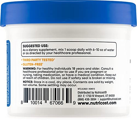 Tudca em Pó 25g (Ácido Tauroursodeoxicólico) – Livre de Glúten, Não-OGM - Nutricost