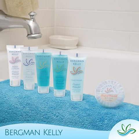 Sabonete em Barra BERGMAN KELLY a Granel (Cachoeira Tropical, 30g, 100 Unidades), Sabonete de Limpeza Tamanho Viagem, Sabonete Redondo Embalado Individualmente, Mini Produtos de Higiene: Airbnb, Motel
