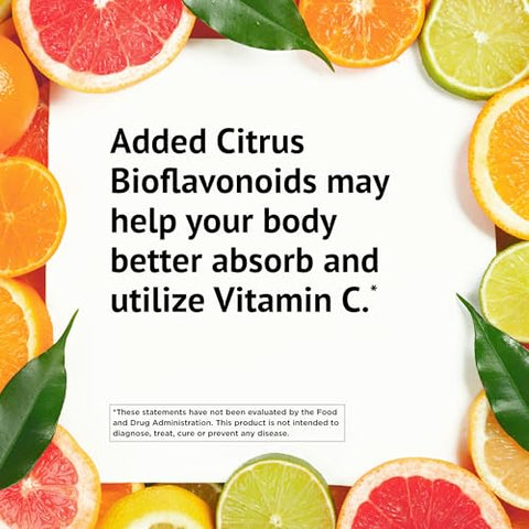 Ester-C 1000 mg com Bioflavonoides Cítricos – 90 Cápsulas (Pacote com 3) – Suporte Imunológico 24 Horas – Não-OGM, Livre de Glúten – 270 Porções Totais - American Health