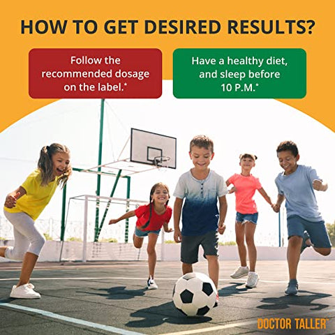 NuBest - Doctor Taller Kids – Multivitaminas Infantis, Vitaminas para Crianças – Fortalecimento Ósseo, Imunidade Reforçada com Cálcio, Multivitaminas para Idades de 2 a 9 – Sabor Uva – 90 Veganas