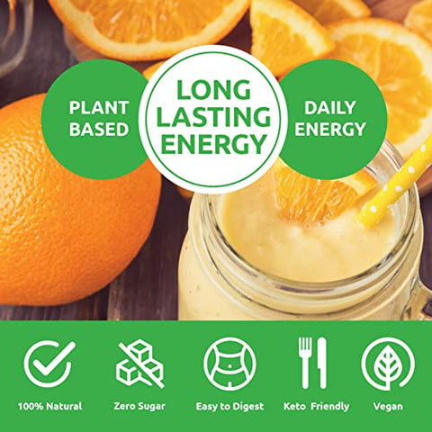 Energy Powder Laranja Keto Sem Açúcar Pré-Treino 100g - UCAN