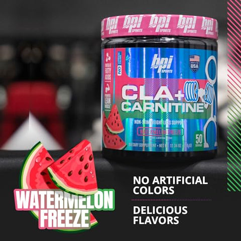CLA Carnitine – Fórmula de Perda de Peso com Ácido Linoleico Conjugado – Metabolismo, Desempenho, Massa Muscular Magra – Livre de Cafeína – Para Homens – BPI Sports - BPI Sports