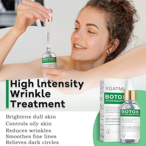 XGATML - Soro Facial Botox, Botox em um Frasco com Vitamina C – 30ml