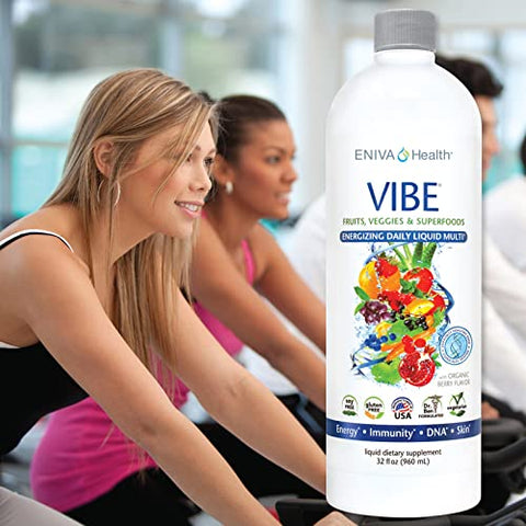 Suplemento Líquido Multivitamínico e Mineral Vibe com Vitaminas A, B12, C, D, E – 60 ml - Eniva Health