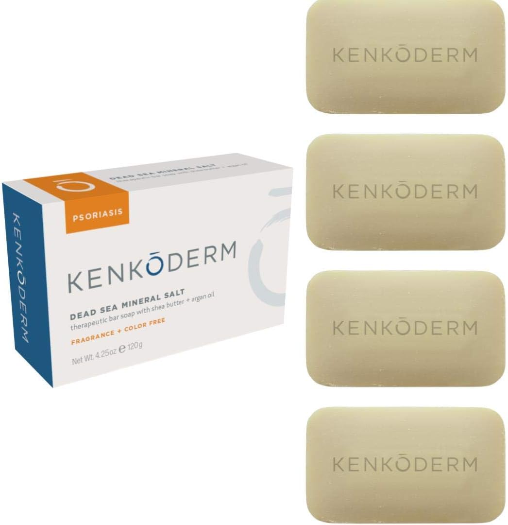 Sabonete Mineral de Sal Kenkoderm para Psoríase com Óleo de Argan – 100g