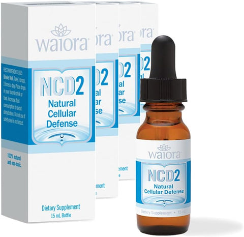 NCD2 Gotas Líquidas de Zeólita Ativada, Limpeza Natural do Corpo e Suporte ao Sistema Imunológico, Equilíbrio do pH, Intestino Saudável e Resposta Inflamatória, 100% Natural, Não Tóxico - Waiora