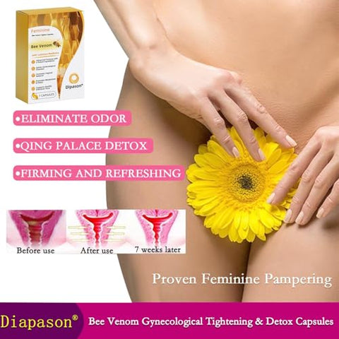 Keyess - Diapason Bee Venom Cápsulas Detox Aperto Reparador Feminino, Cápsulas de Veneno de Abelha – Aperto e Reparação