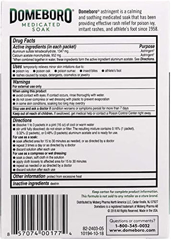 Choice One - Domeboro em Pó 12 sachês – Bayer Corporation | Tratamento eficaz | Anti-inflamatório | Alívio rápido