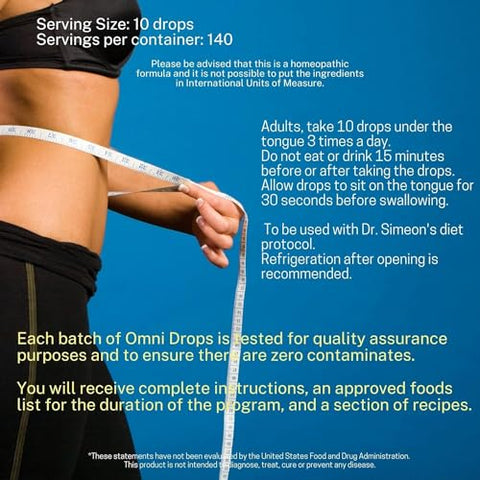 Programa Omni Drop, Autêntico Omnitrition – Pacote Básico Inclui*** Frasco de 120 ml de Omni Drops com Vitamina B12, Guia do Programa, Amostras e Fita Métrica Carabiner de 3 metros