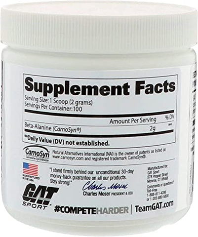 GAT SPORT - GAT Sport Beta Alanine – Suplemento 200g: Aumente seu desempenho com a marca líder