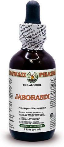 Hawaii Pharm LLC - Jaborandi (Pilocarpus Jaborandi) Extrato Líquido de Folha Seca em Tintura, Sem Álcool, 60 ml, Glicerina Herbal, Jaborandi