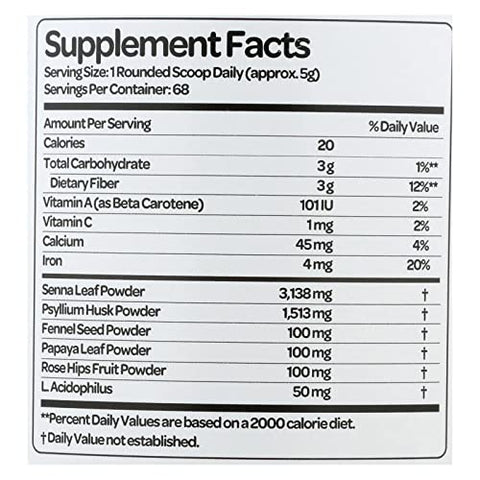 Super Colon Cleanse – Limpeza de 10 Dias – Desintoxicação, Sem Glúten, Sem Laticínios, Ingredientes Naturais à Base de Ervas (Mais de 1 Limpeza, 340g) - Health Plus