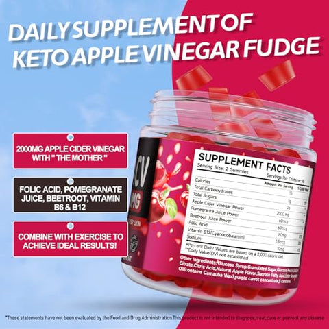 BWWQBB - Keto ACV Gummies Avançado 2000mg, 90 Gomas Veganas Avançadas de Keto Acv sem Gelatina com Romã – Marca Keto ACV Gummies