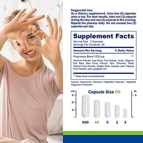 Keto Limpador de Cólon – Fórmula Natural para Limpeza Intestinal – 100% Eficaz – Emagreça com Saúde – 60 Cápsulas - Power By Naturals