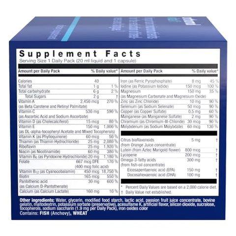 Vital F Vial – Multivitamínico Feminino, 30 Dias, Vitaminas A, B, C, D, E, K, Cálcio, Iodo, Ômega-3 | Marca Orthomol - Orthomol