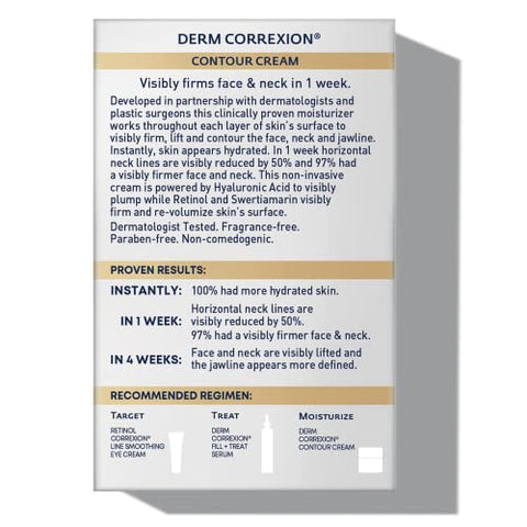 Derm Correxion Creme para Pescoço com Ácido Hialurônico e Retinol Avançado para Firmeza Visível – 50g - RoC