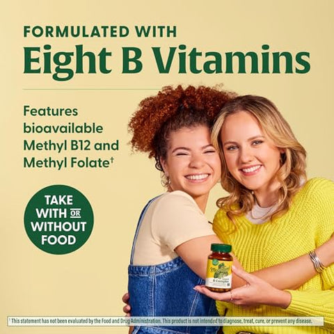 B Complex – Vitamina B – 8 Vitaminas B, incluindo B6, B12, Folate, Biotina – 60 cápsulas - MegaFood