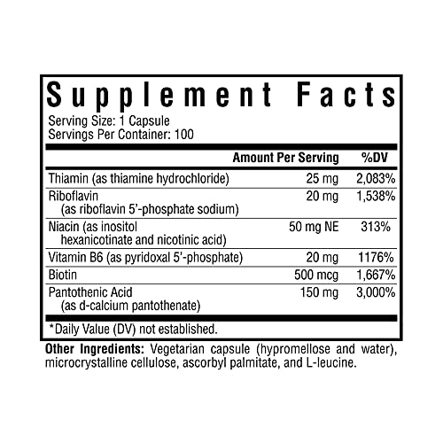 B-Minus – Suplemento Vitamínico Complexo com Biotina | 60 cápsulas | Marca Seeking Health - Seeking Health