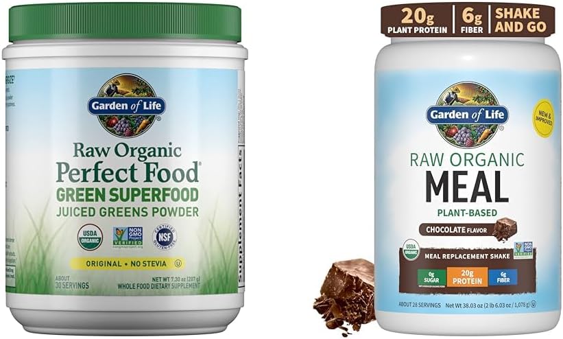 Raw Organic Perfect Food – Pó de Verdes Superfood em Pó – 100% Orgânico – 240g - Garden of Life