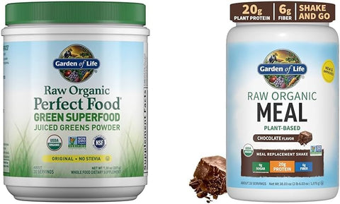 Raw Organic Perfect Food – Pó de Verdes Superfood em Pó – 100% Orgânico – 240g - Garden of Life