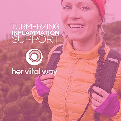 her vital way - TurmerZing: Cúrcuma e Gengibre Testados C-14 para Resposta Inflamatória Saudável, 95% Curcuminoides 5% Gingeróis