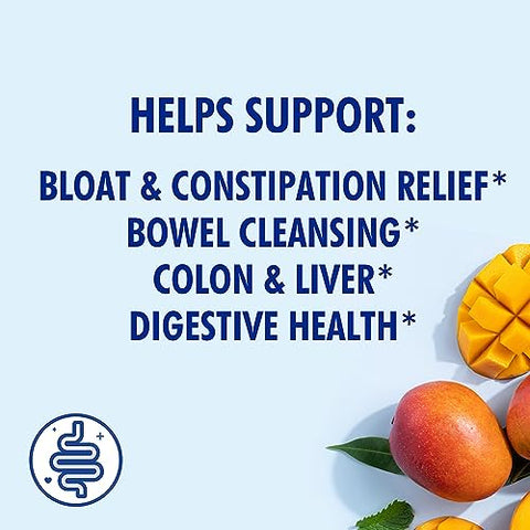 Santo Remedio - Colon Plus: Suplemento de Limpeza Intestinal com Psyllium e Probióticos, Sabor Manga – 30 Porções